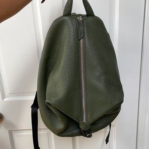 Uri Minkoff Army Green Genuine Leather Backpack